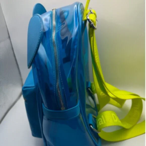 Disney Parks Loungefly Clear Blue Mini Backpack Walt Disney World Edition - Rare - Picture 8 of 10